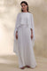 ECM_HR_CL137664111 - Loradia | Cream Satin Round-Neck Maxi Dress With Cape-Sleeves And Pleated-Skirt 2.jpg