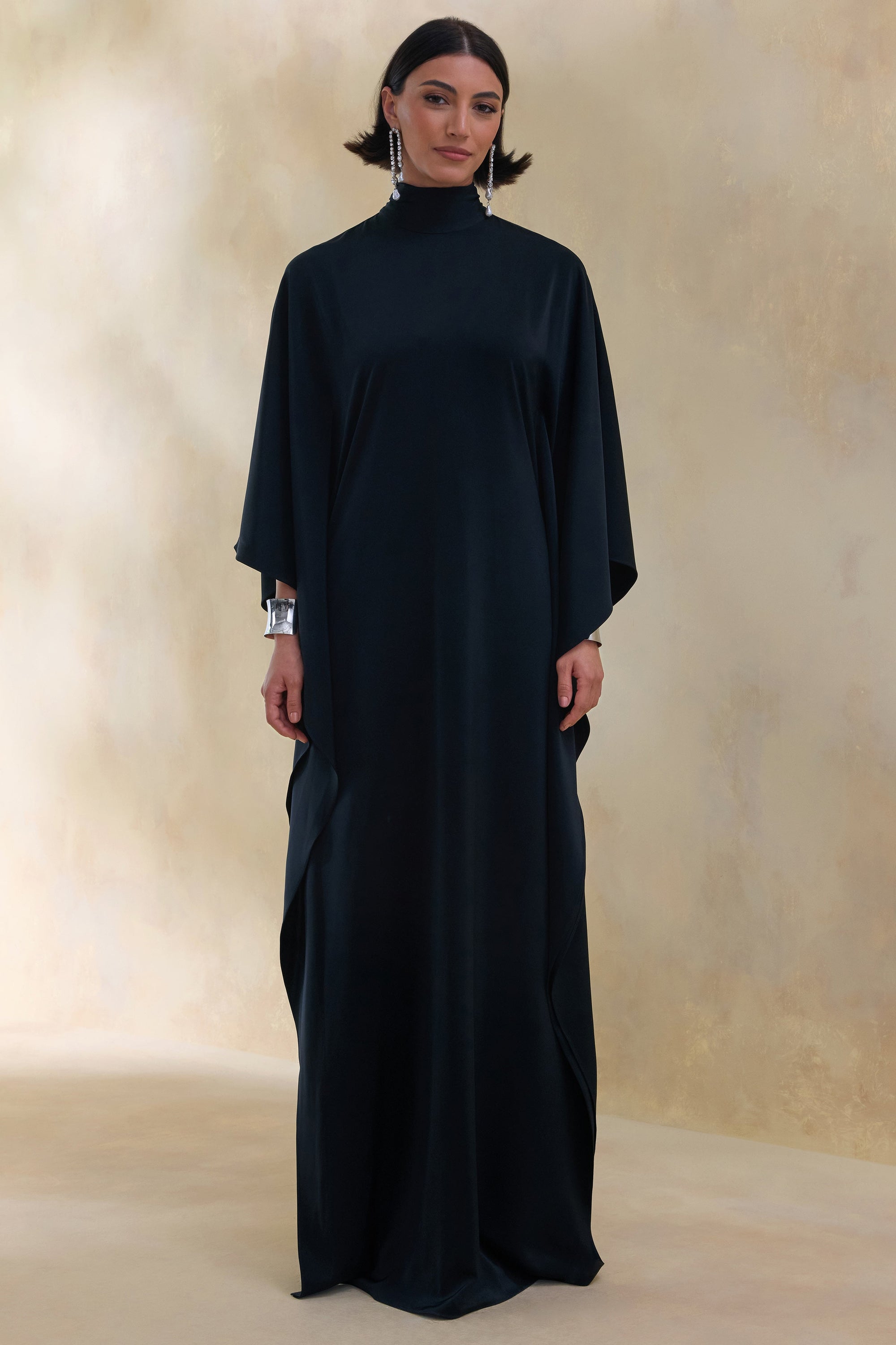 ECM_HR_CL137675002 - Lumisette _ Black Satin High-Neck Maxi Dress With Cape 0.jpg