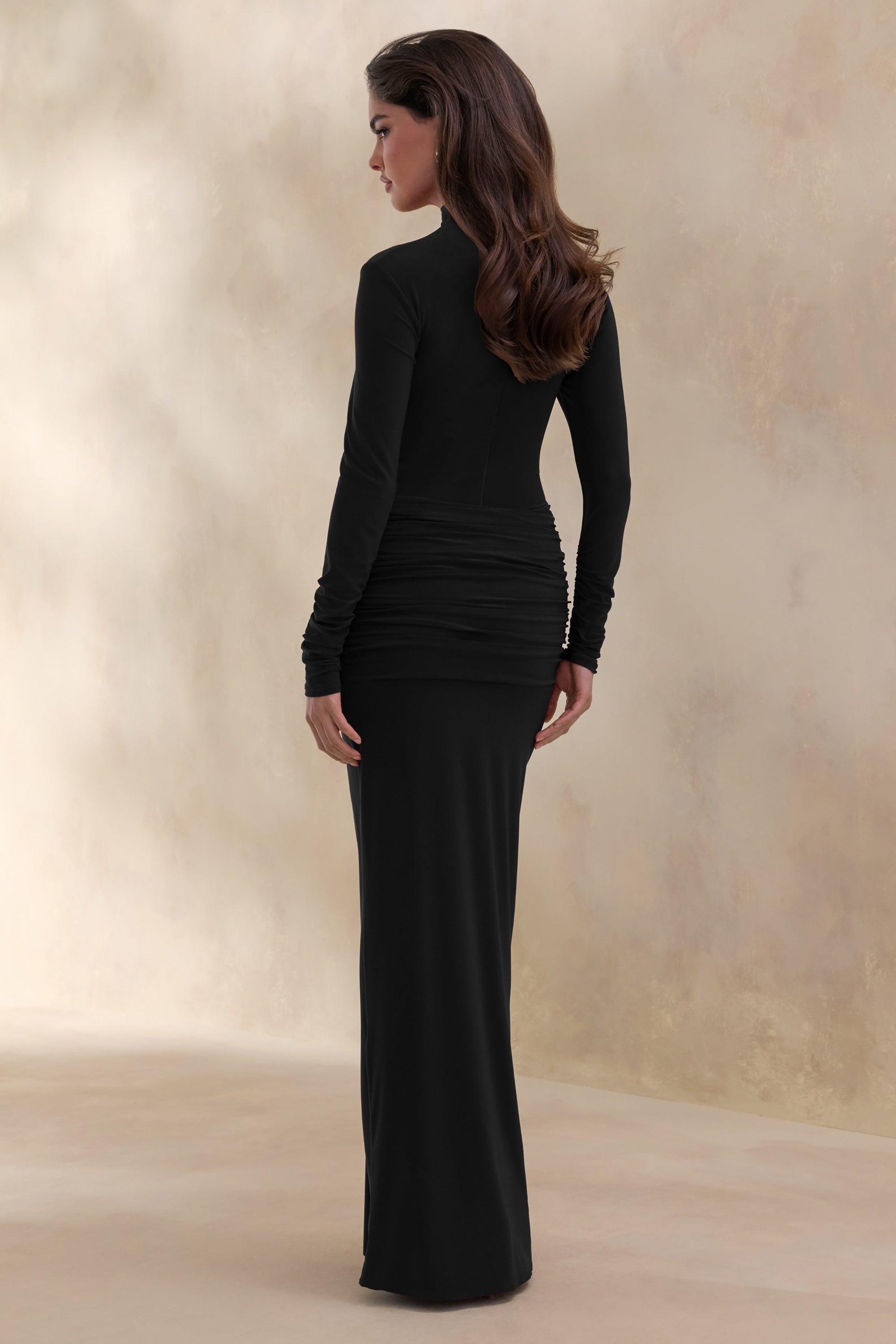 ECM_CL137678001---Ambrette-Black-High-Neck-Maxi-Dress-With-Gathered-Detailing_02.jpg