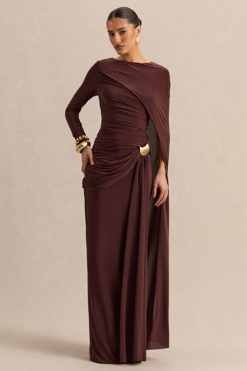 ECM_HR_CL137693022----Orintha-Brown-High-Neck-Maxi-Dress-With-Cape-And-Gold-Detail-1.jpg