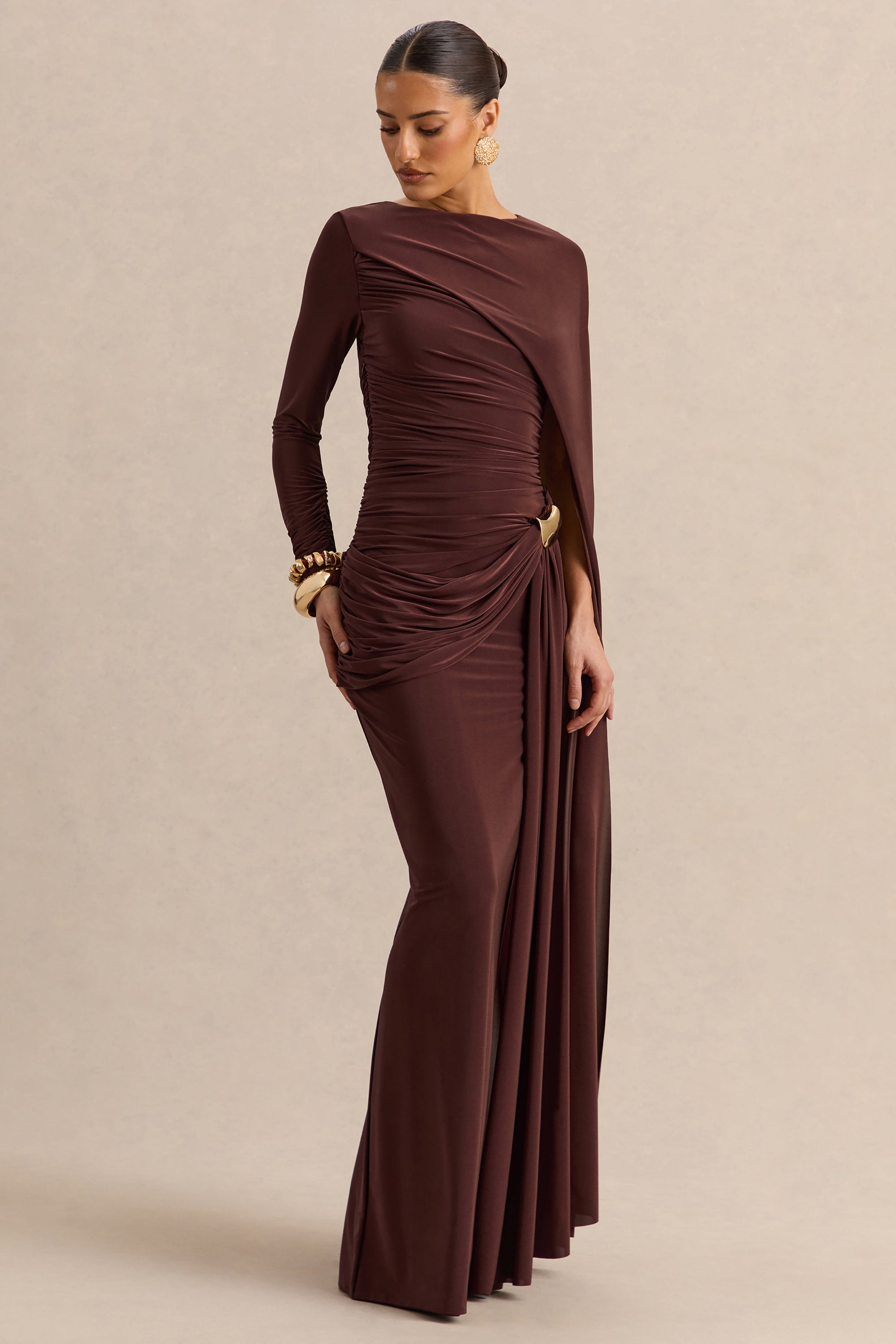 ECM_HR_CL137693022----Orintha-Brown-High-Neck-Maxi-Dress-With-Cape-And-Gold-Detail-2.jpg