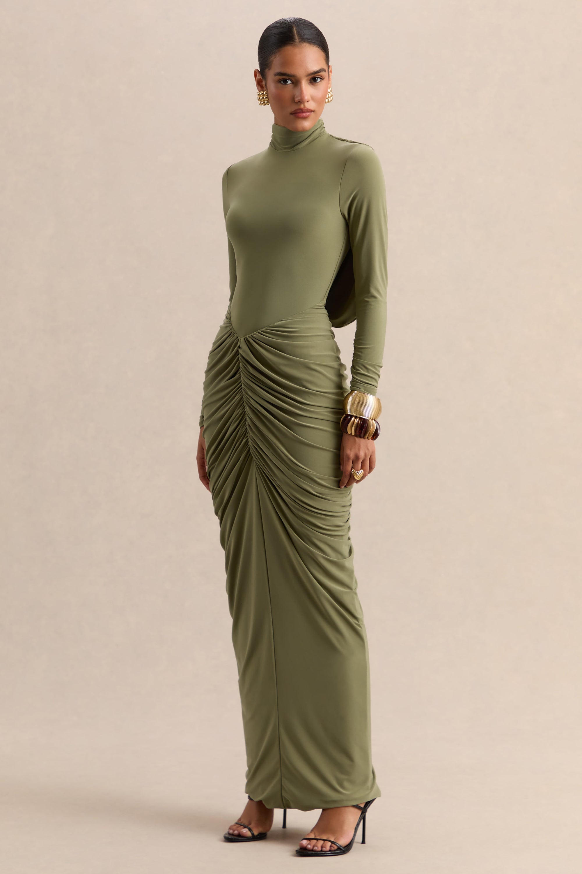 ECM_HR_CL137703031---Harmona-_-Olive-High-Neck-Maxi-Dress-With-Gathered-And-Draped-Detailing-1.jpg