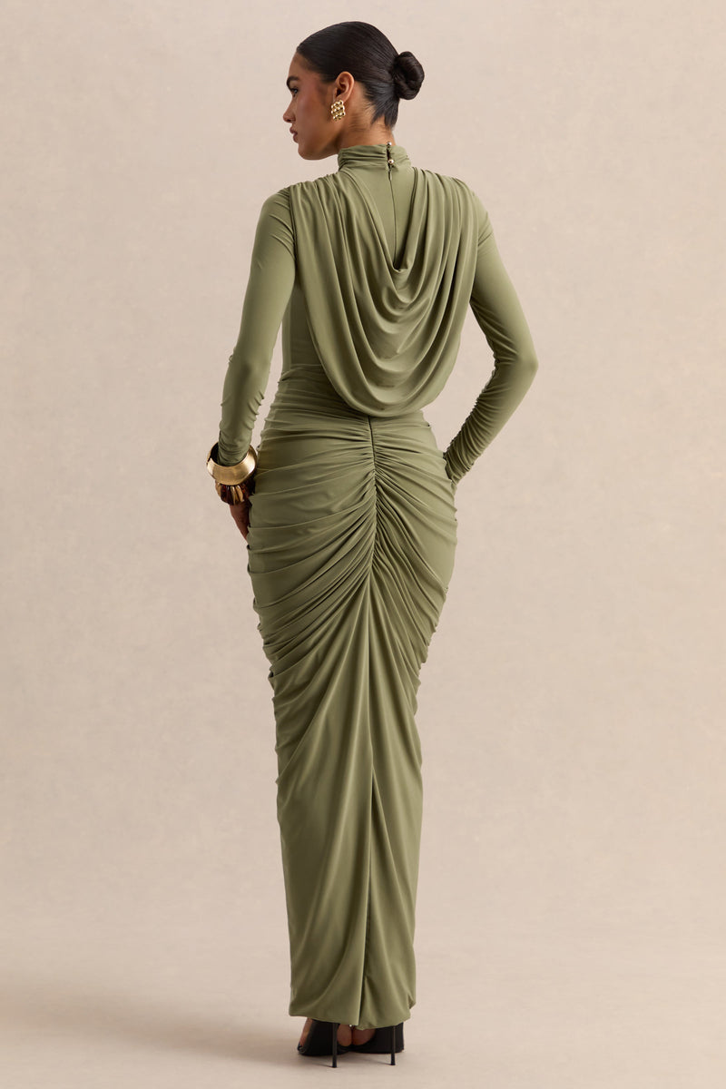 ECM_HR_CL137703031---Harmona-_-Olive-High-Neck-Maxi-Dress-With-Gathered-And-Draped-Detailing-4.jpg