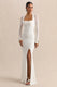 ECM_HR-CL137788110 - Fleurisia - White Square-Neck Maxi Dress With Mesh Long-Sleeves 02.jpg