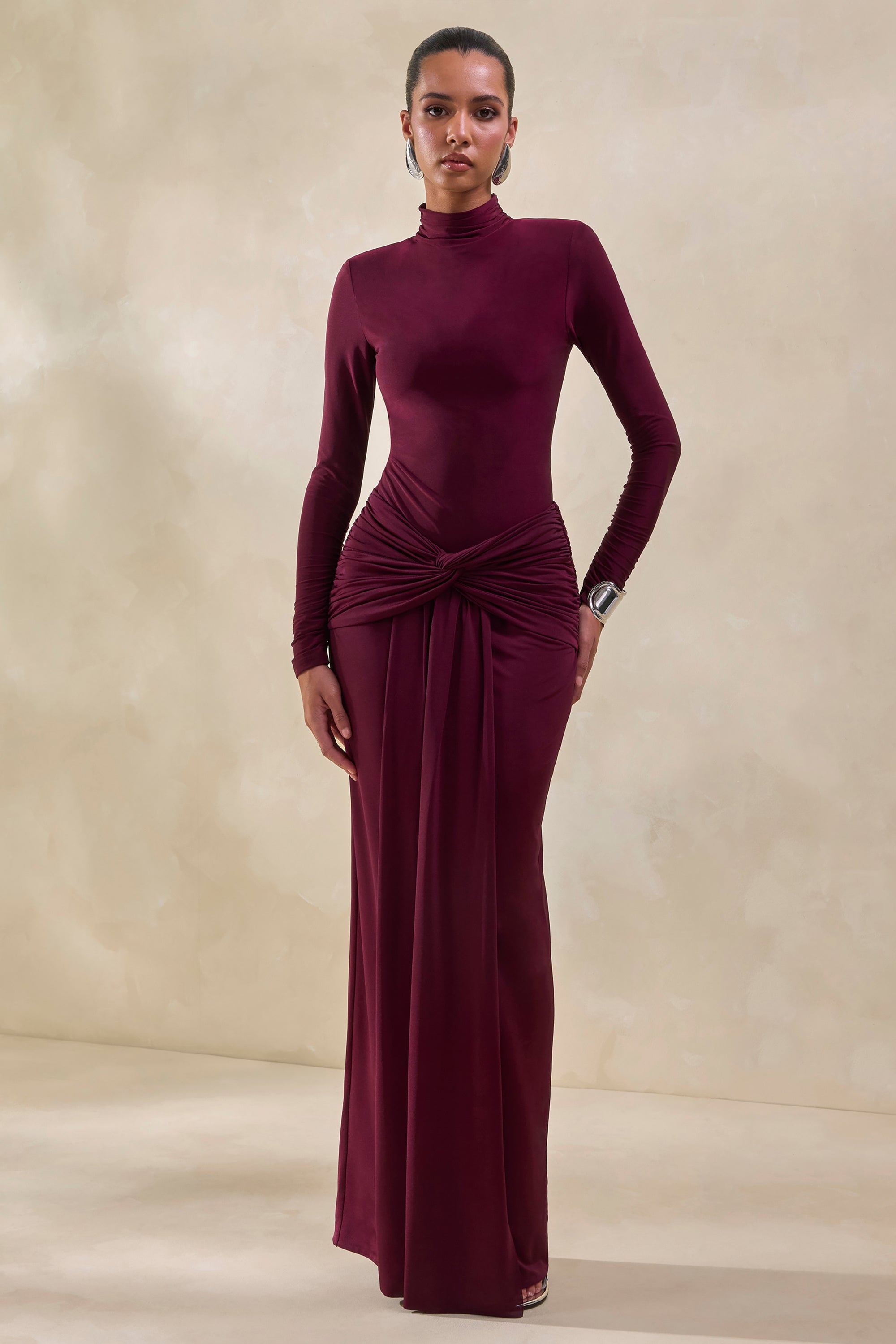 ECM_HR_CL137834102---Theria-Burgundy-Maxi-Skirt-With-Gathering-And-Knot-Detail-+-CL137818102---Lyanna-_-Burgundy-Turtle-Neck-Bodysuit1.jpg