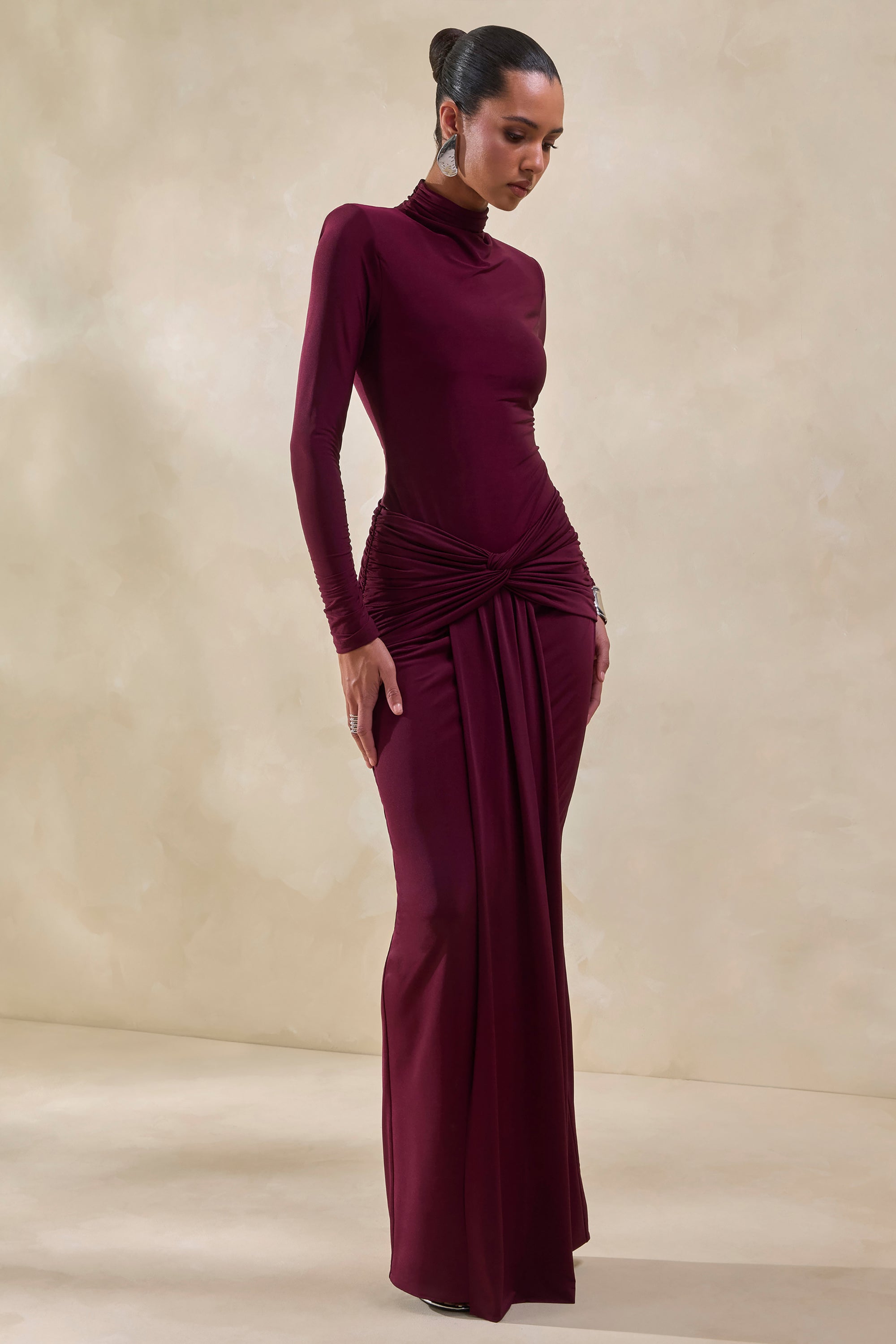 ECM_HR_CL137834102---Theria-Burgundy-Maxi-Skirt-With-Gathering-And-Knot-Detail-+-CL137818102---Lyanna-_-Burgundy-Turtle-Neck-Bodysuit3.jpg