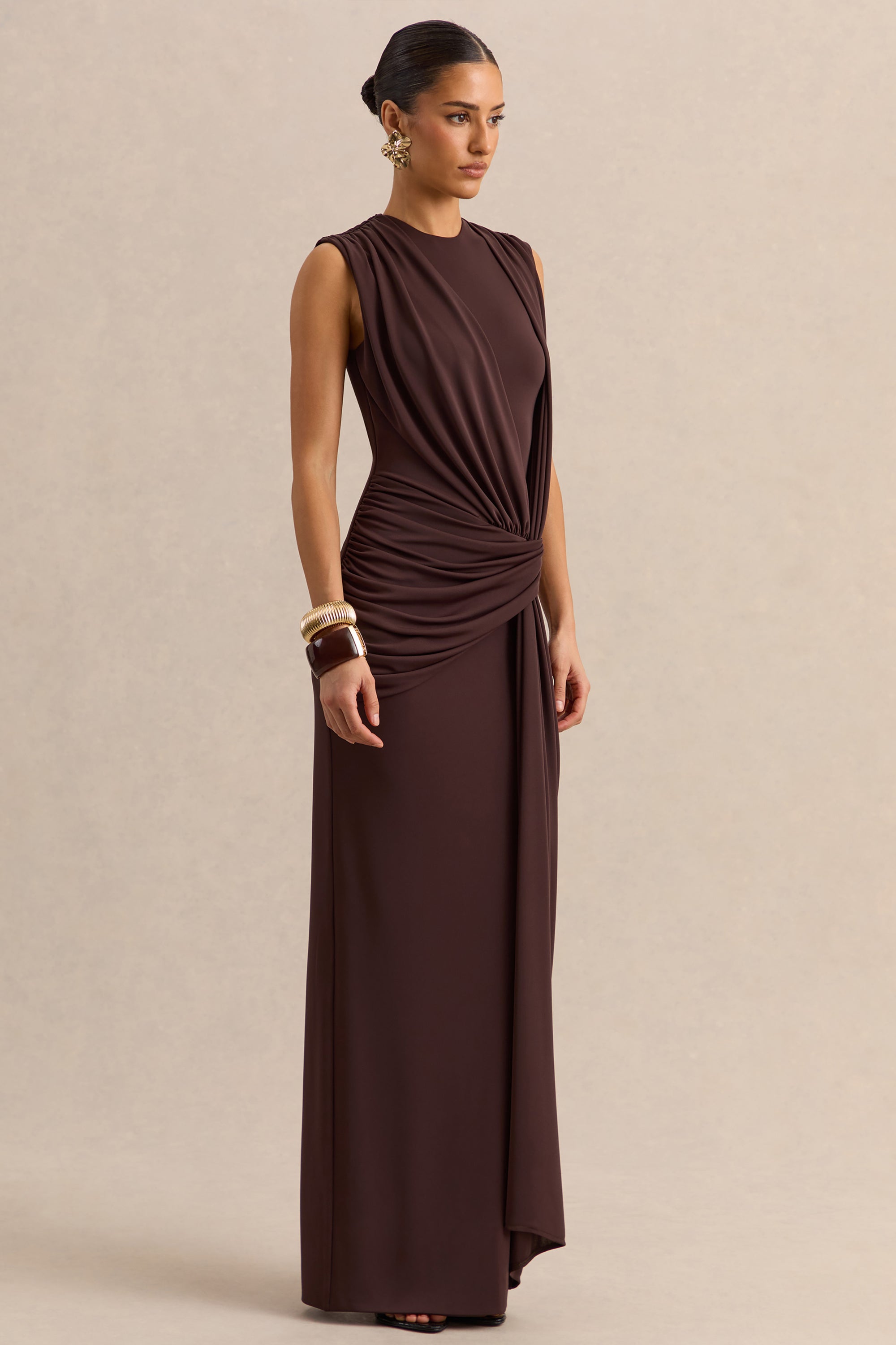 ECM_HR_CL137865021---Blythia---Brown-Round-Neck-Maxi-Dress-With-Gathered-Detailing--3.jpg