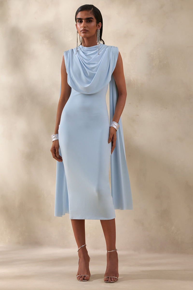 ECM_HR_CL137880013 - Lysandria | Powder Blue High-Neck Midi Dress With Draped-Detailing 0.jpg
