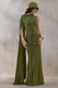 ECM_HR_CL137886037 - Isdelia | Green Asymmetric-Neck Maxi Dress With Cape-Sleeve 3.jpg