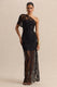 ECMH-HR-CL137941001 - Fressia - Black Lace Asymmetric-Neck Maxi Dress With Draped-Detailing 01.jpg