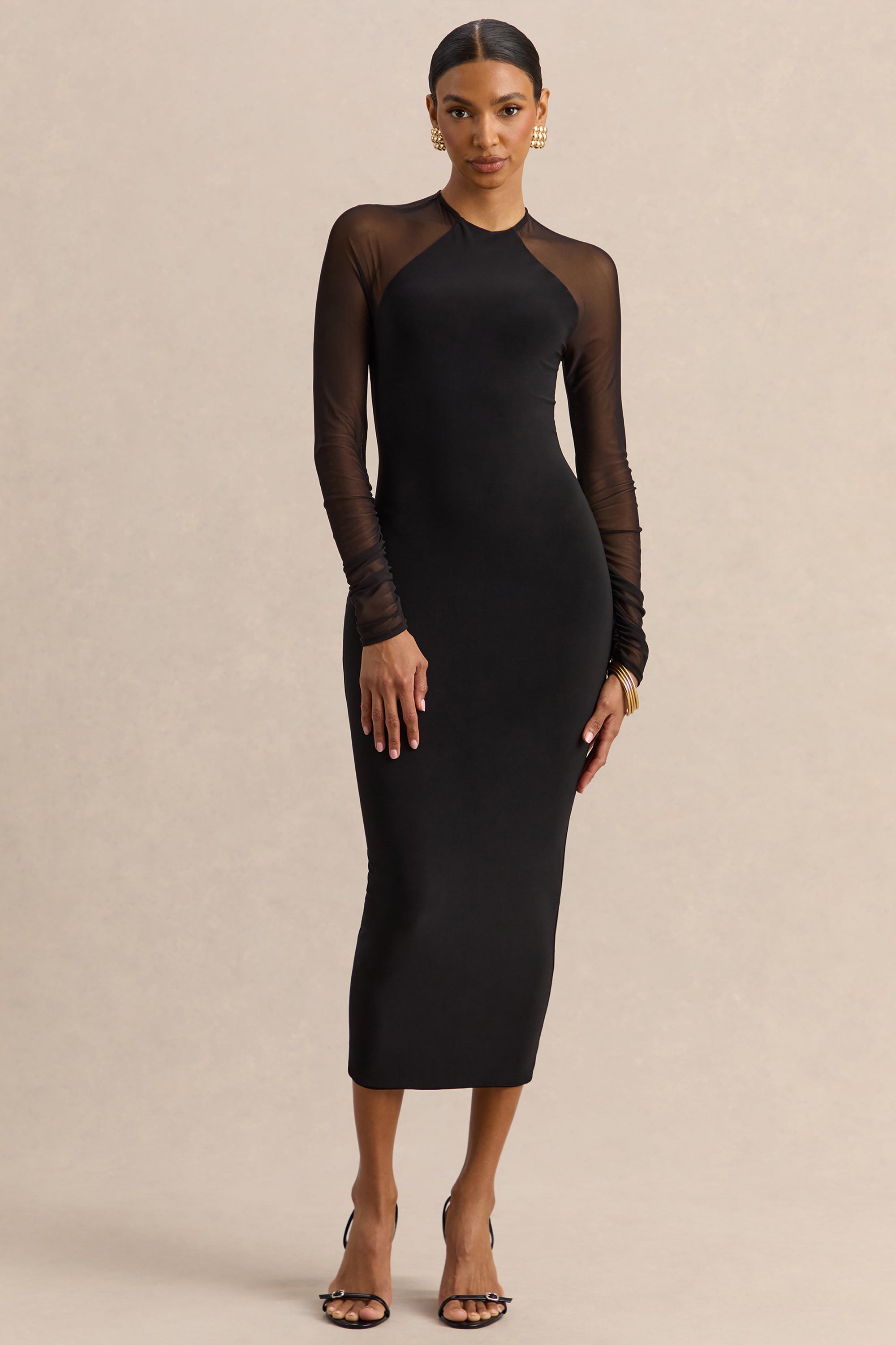 ECM_HR_CL138050001----Aurevia---Black-High-Neck-Midi-Dress-With-Long-Mesh-Sleeves-4.jpg