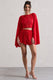Aflame | Red Plisse Tie Waist Shorts